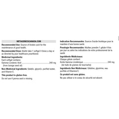 OmegaGenics Borage Seed GLA Oil (Anciennement OmegaGenics GLA 240)