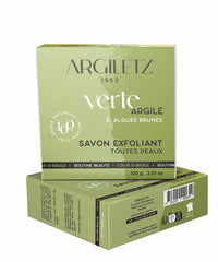 Savon exfoliant corps - argile verte et algues brunes
