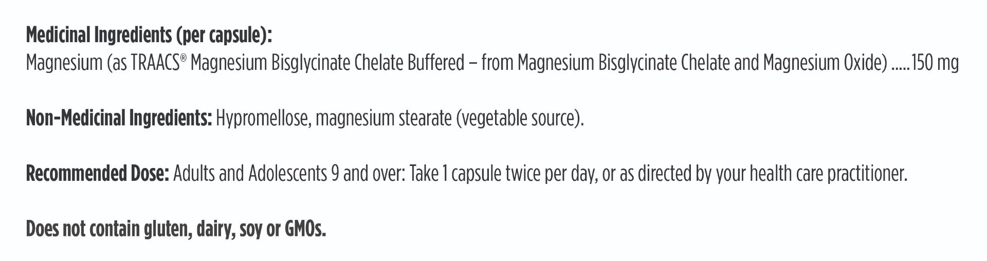 Magnesium Glycinate Complex (anciennement Magnesium Glycinate Chelate)