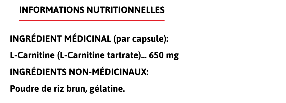 L-Carnitine 650