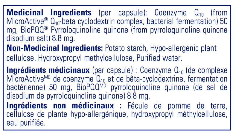 SR-CoQ10 with PQQ