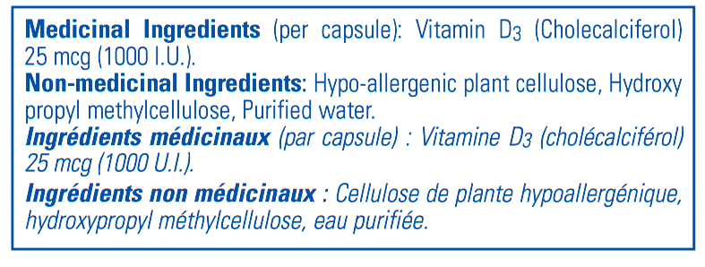 Vitamin D3 1000 IU