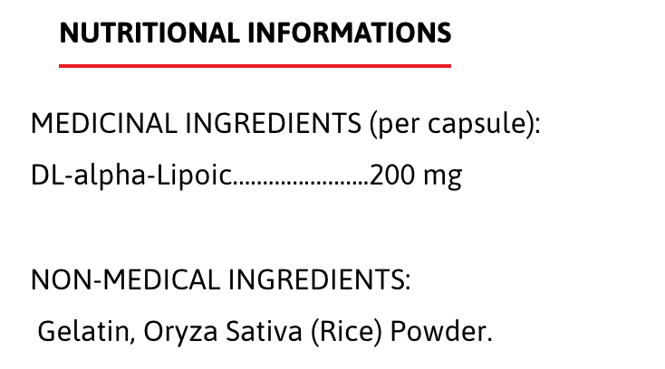 Alpha Lipoic Acid