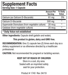 Ca D-Glucarate (Hormone, Detox)