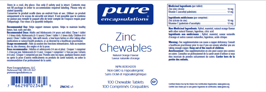 Zinc Chewables